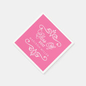  Hot Pink | Afstuderen Napkins Servetten (Hoek)