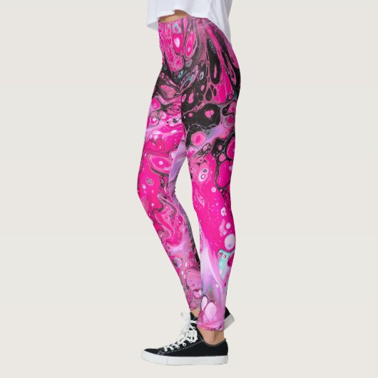 Hot Pink Alien Blood Vrouwen Leggings (Links)