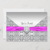 Hot Pink All Occasion Party Sjabloon Kaart (Voorkant)