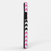 Hot Pink and Black Chevron by Shirley Taylor Case-Mate iPhone Case (Achterkant/rechts)