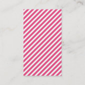 Hot Pink  Anker Verticaal Visitekaartje (Achterkant)