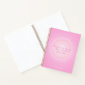 Hot Pink Aura Bericht Notebook Notitieboek (Binnen)