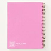 Hot Pink Aura Bericht Notebook Notitieboek (Achterkant)
