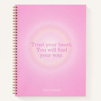 Hot Pink Aura Message Notebook Notitieboek