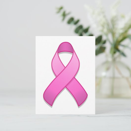 Hot Pink Awareness Briefkaart (Staand voorkant)
