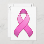 Hot Pink Awareness Briefkaart (Voorkant / Achterkant)