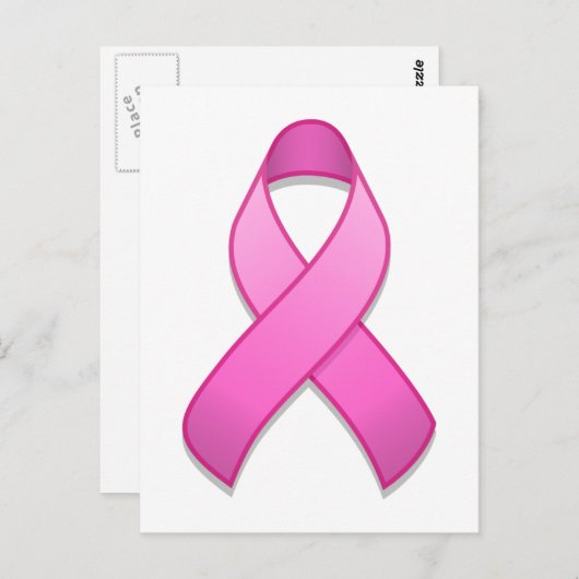 Hot Pink Awareness Briefkaart (Voorkant / Achterkant)