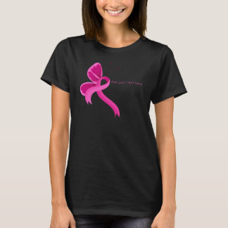 Hot Pink Awareness Lint Vlinder T-shirt