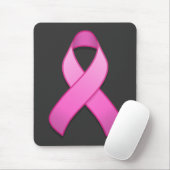 Hot Pink Awareness Ribbon Mousepad Muismat (Met muis)
