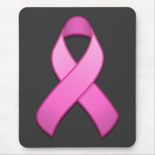Hot Pink Awareness Ribbon Mousepad Muismat