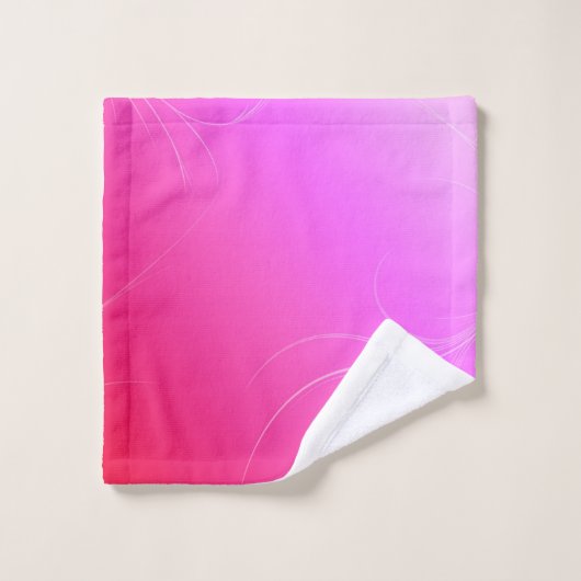 Hot pink bad handdoek (Wasdoekje)