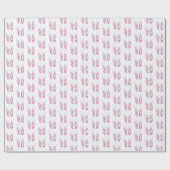 Hot Pink Ballerina Ballet Cadeaupapier (Vlak)