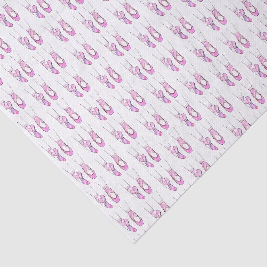 Hot Pink Ballerina Ballet Tissuepapier (Detail)