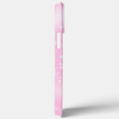 Hot Pink Ballerina Dance Sparkle gepersonaliseerd Case-Mate iPhone Case (Achterkant / Rechts)