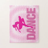 Hot Pink Ballerina Dance Sparkle Legpuzzel (Verticaal)