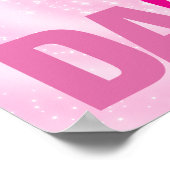 Hot Pink Ballerina Dance Sparkle Poster (Hoek)