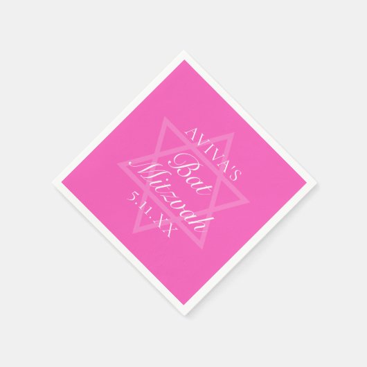 Hot Pink Bat Mitswa Party Ster van David Servet (Hoek)