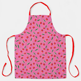 Hot Pink Berry Cherry Keuken Schort