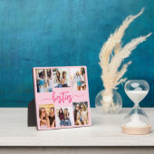 Hot Pink Besties Vrienden 6 Fotocollage Keepsake Fotoplaat (Insitu)