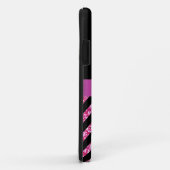 HOT PINK BLACK CHEVRON GLITTER GIRLY Case-Mate iPhone CASE (Achterkant/rechts)
