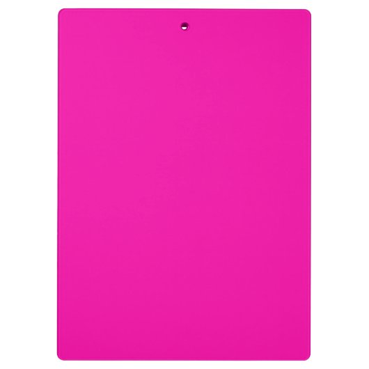 Hot Pink Black Monogram Klembord (Achterkant)