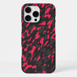 Hot pink Black Purple Camo Abstract iPhone 16 Pro Max Hoesje
