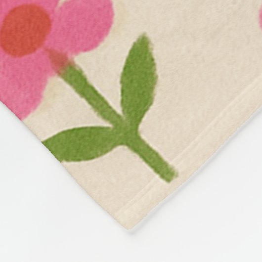 Hot Pink Blanket Fleece Deken (Hoek)