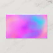 Hot Pink & Blue Floral Mop Cleaning Service Visitekaartje (Achterkant)