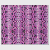 Hot Pink Boa Constrictor Snakeskin Cadeaupapier (Vlak)