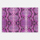 Hot Pink Boa Constrictor Snakeskin Inpakpapier Vel (Voorkant 2)