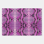 Hot Pink Boa Constrictor Snakeskin Inpakpapier Vel (Voorkant)