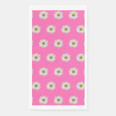 Hot Pink Bohemian Daisy Pattern Servet (Voorkant)