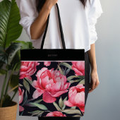 Hot Pink Bold Bloemen Tote Bag