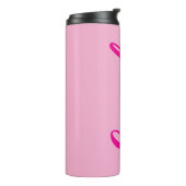 Hot Pink Bold gepersonaliseerd Thermosbeker (Gedraaid links)