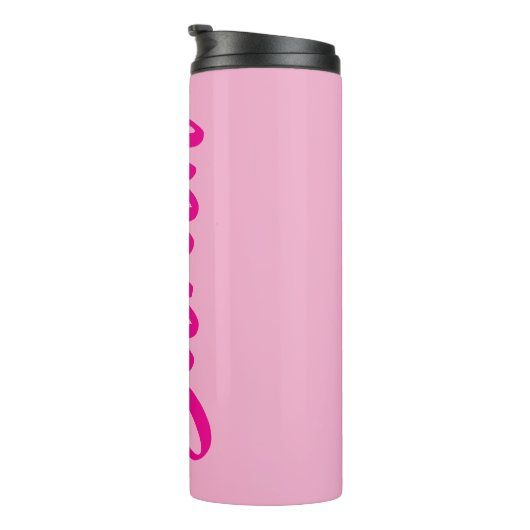 Hot Pink Bold gepersonaliseerd Thermosbeker (Geroteerd rechts)