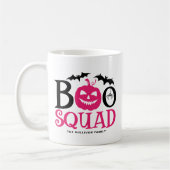 Hot Pink Boo Squad Spooky Lettering Halloween Koffiemok (Links)