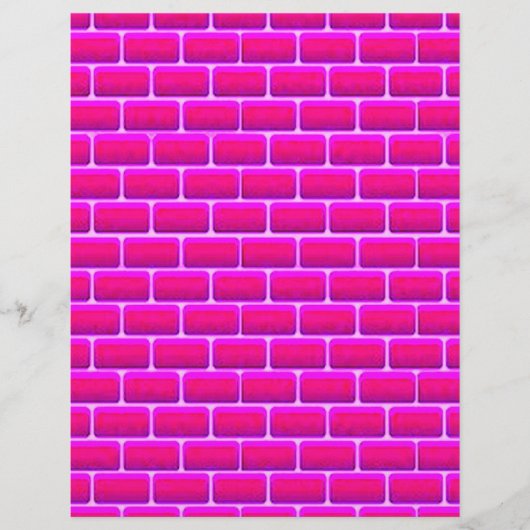 HOT PINK BRICKS BACKGROUND DIGITAL GRAPHICS FLYER (Voorkant)