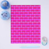 HOT PINK BRICKS BACKGROUND DIGITAL GRAPHICS FLYER (Enkel)