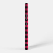 Hot Pink Buffalo Plaid Patterns Samsung Galaxy Hoesje (Rechterkant)
