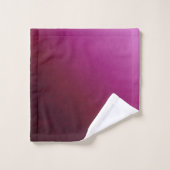 Hot Pink Burgundy Ombre Monogram Bad Handdoek (Wasdoekje)