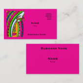Hot Pink Business Cards Visitekaartje (Voorkant / Achterkant)
