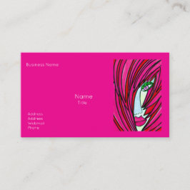 Hot Pink Business Cards Visitekaartje