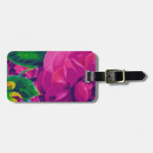 Hot Pink Cabbage Rozen Bagagelabel (Voorkant horizontaal)