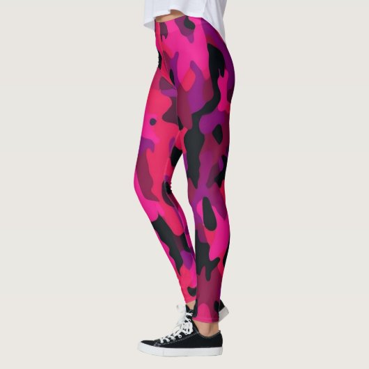 Hot Pink Camo Leggings - Unique Camo Pattern (Links)
