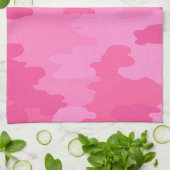 Hot Pink Camouflage Kitchen Towel Theedoek (Gevouwen)