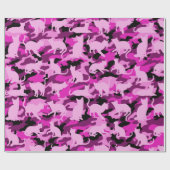 Hot Pink Catmouflage Cadeaupapier (Vlak)