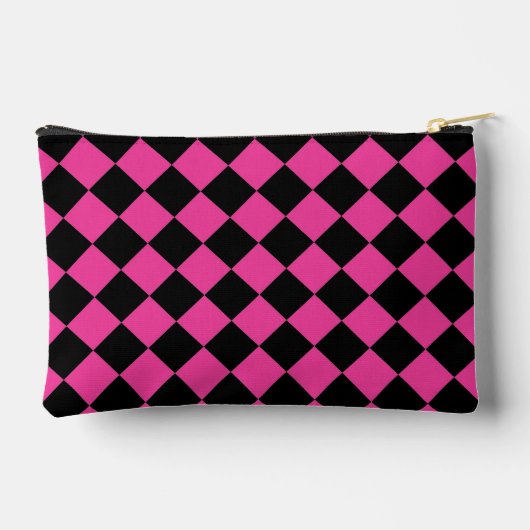 Hot Pink Checkers Etui (Achterkant)