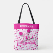 Hot Pink Cheerleader Girl Tote Bag (Achterkant)