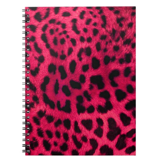 Hot Pink Cheetah Pattern Notitieboek (Voorkant)