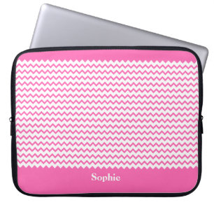 Hot Pink Chevrons Zig Zag Girly Neopree Sleeve 15